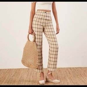 Never before worn Reformation Verano pants in Dover.